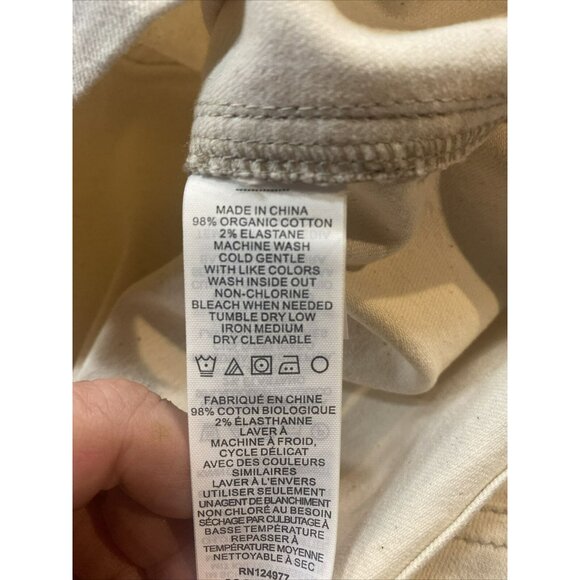 Prana Broadway Skirt Denim‎ Natural Zip Pockets Size 6 NWT Stretch - Picture 5 of 6